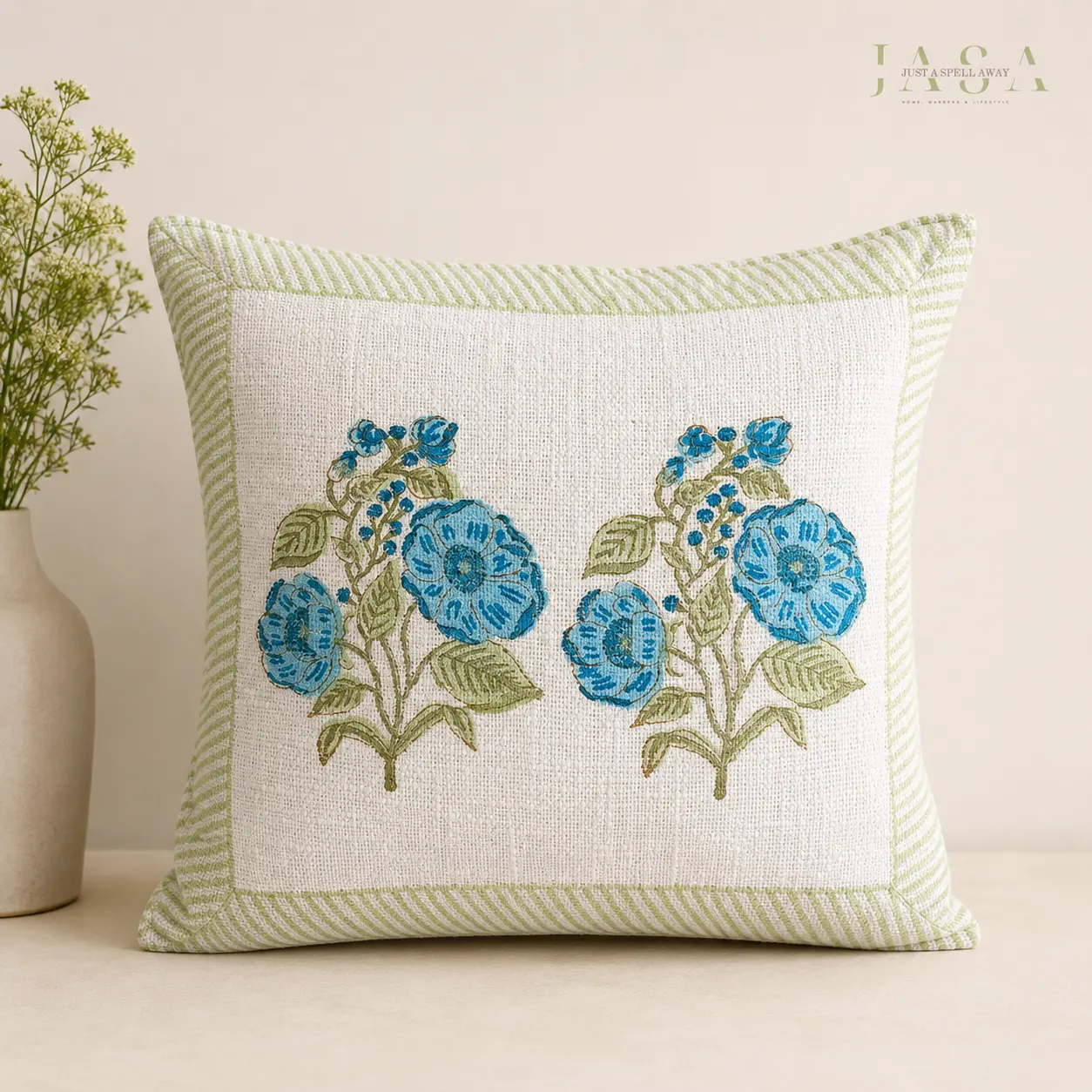 Hand Block Printed Cotton Jute