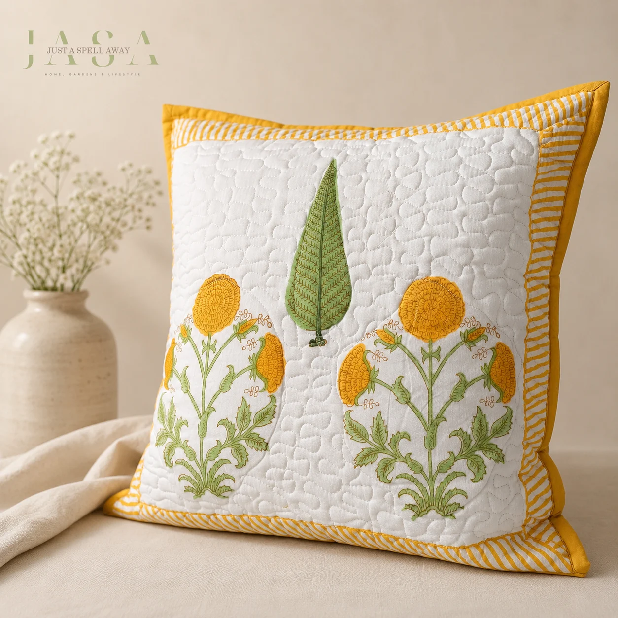 Hand Block Printed Quilted 
