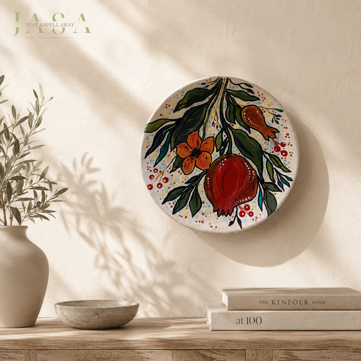 Anaar Terracotta Wall Plate