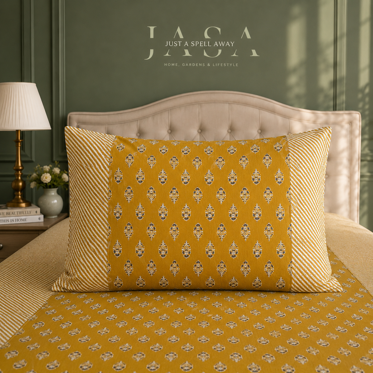 Yellow Meadow King Bedsheet