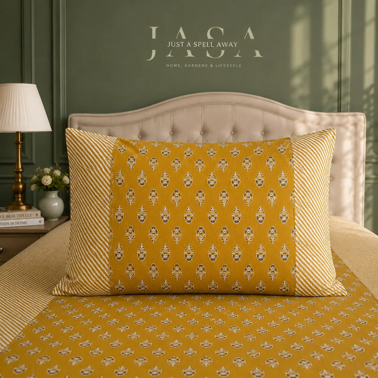 Meadow Yellow Queen Bedsheet