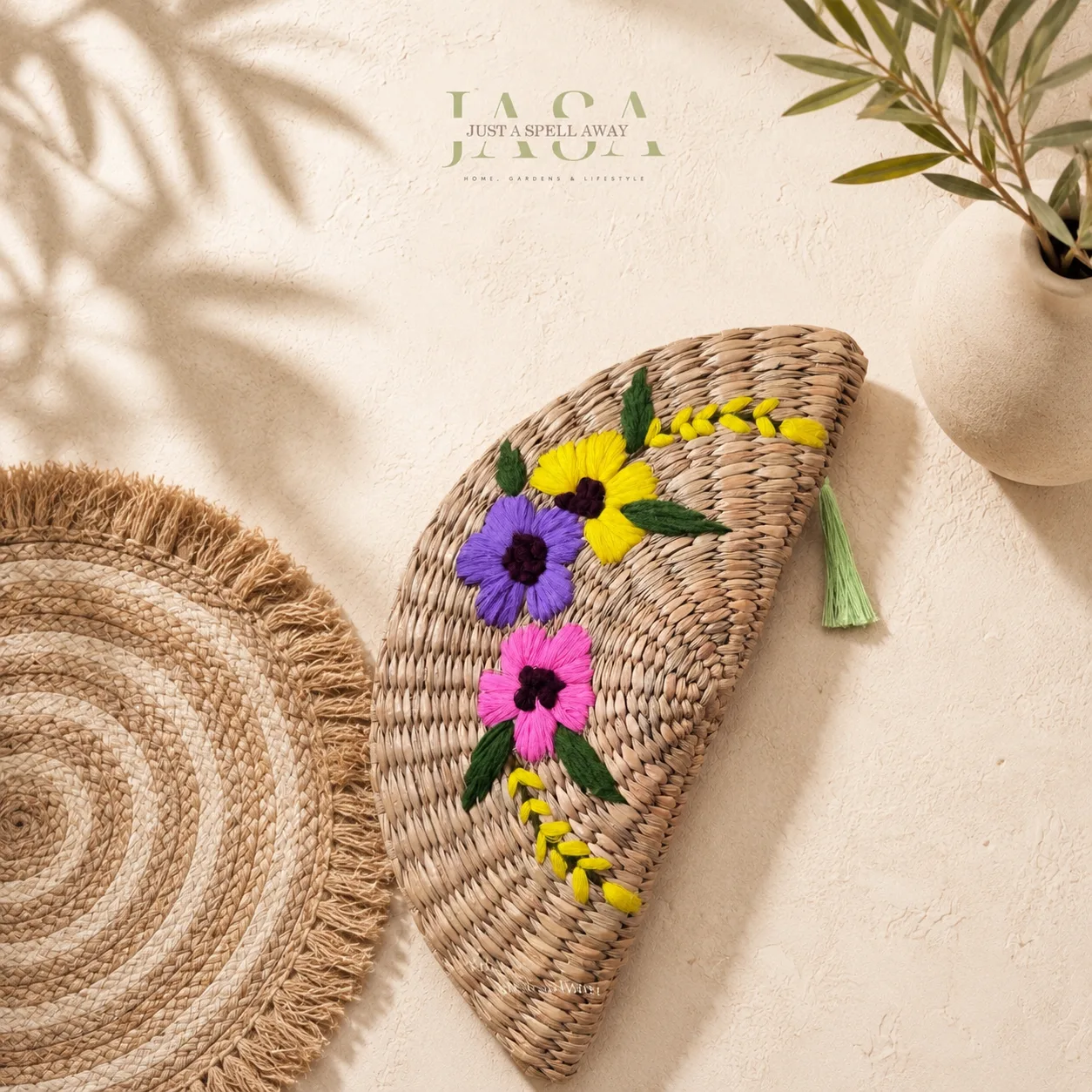 Fleur Reed Grass Clutch