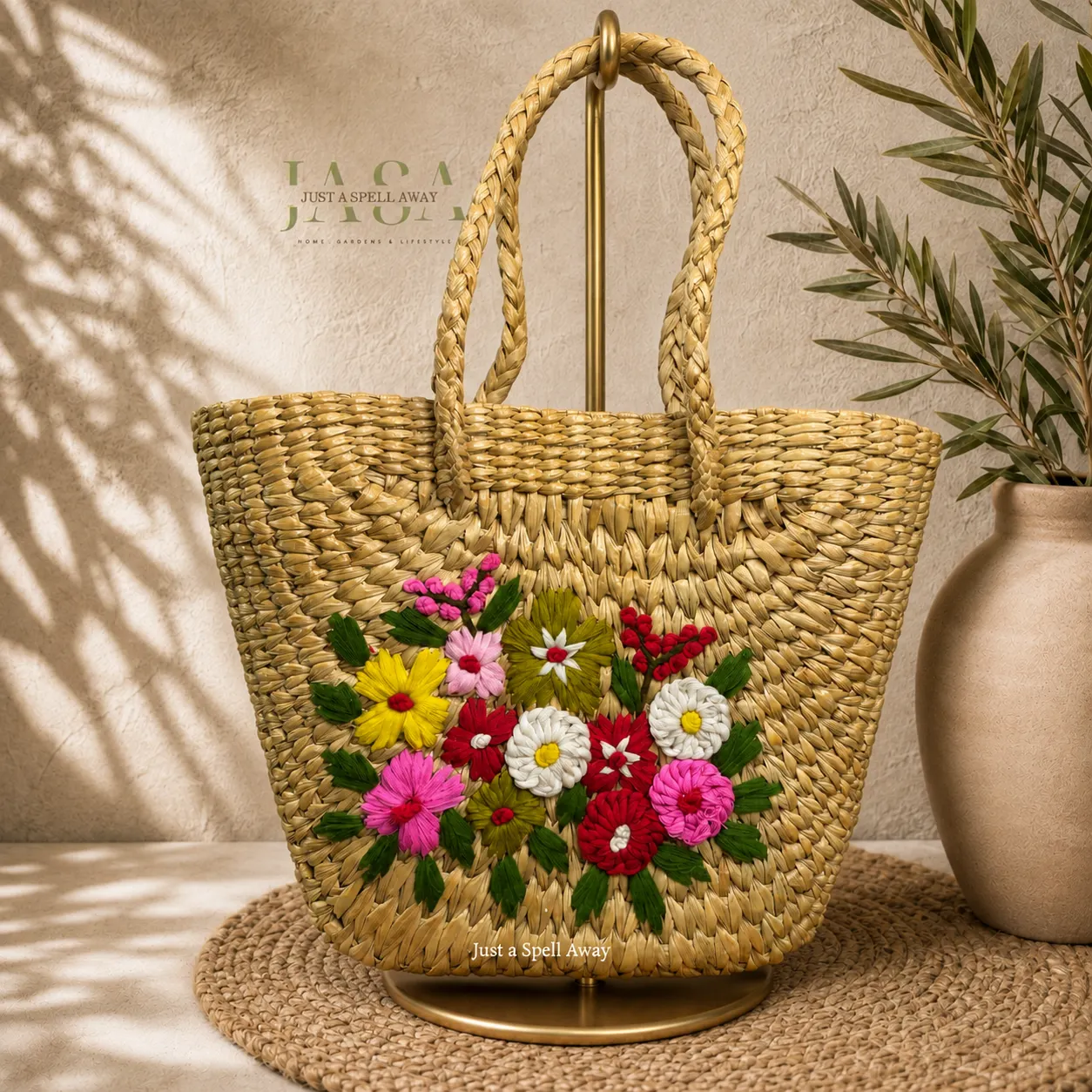 Reed Grass V Style Handbag - Floral Bunch