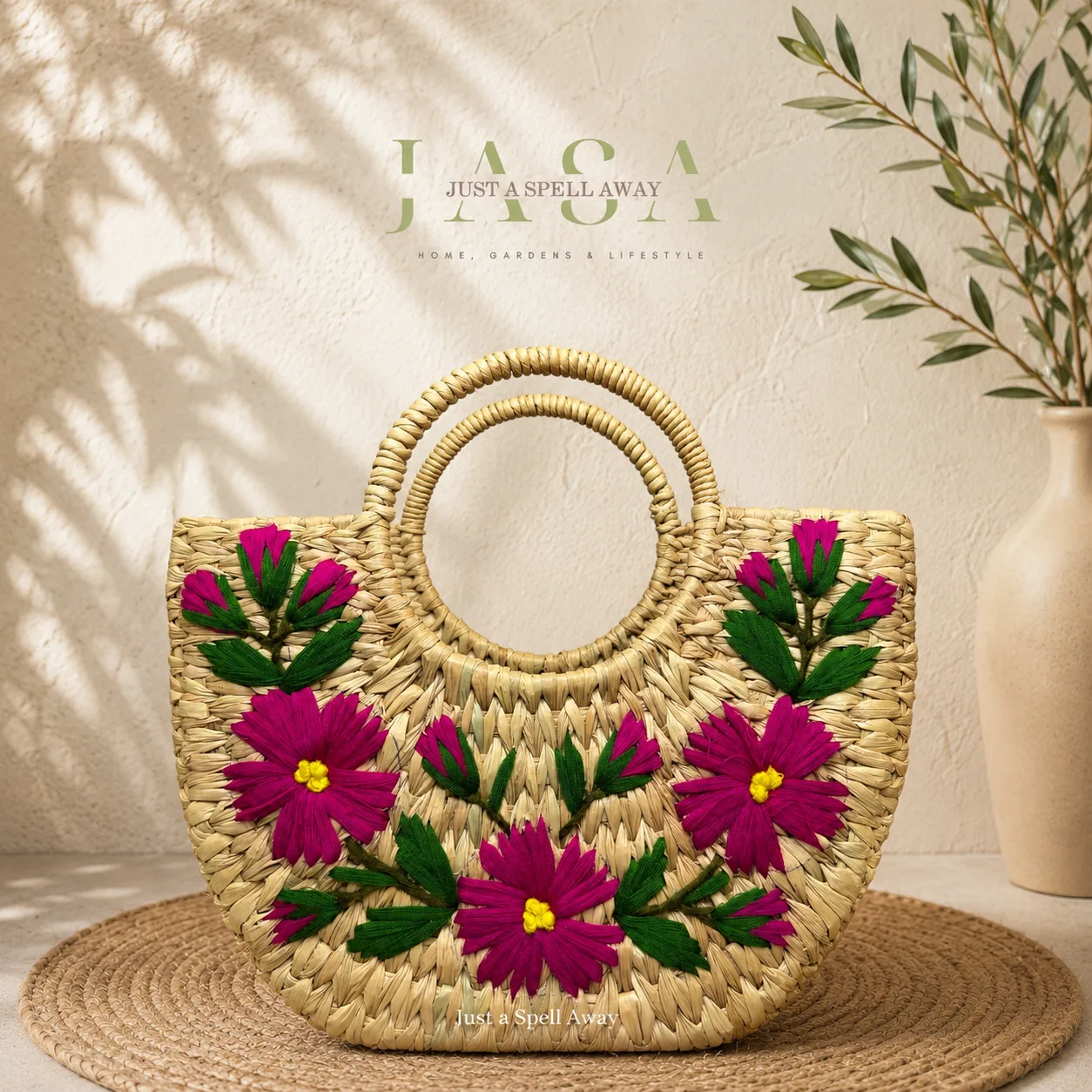 Pink Petals Mini Bag (With Covered Handle)