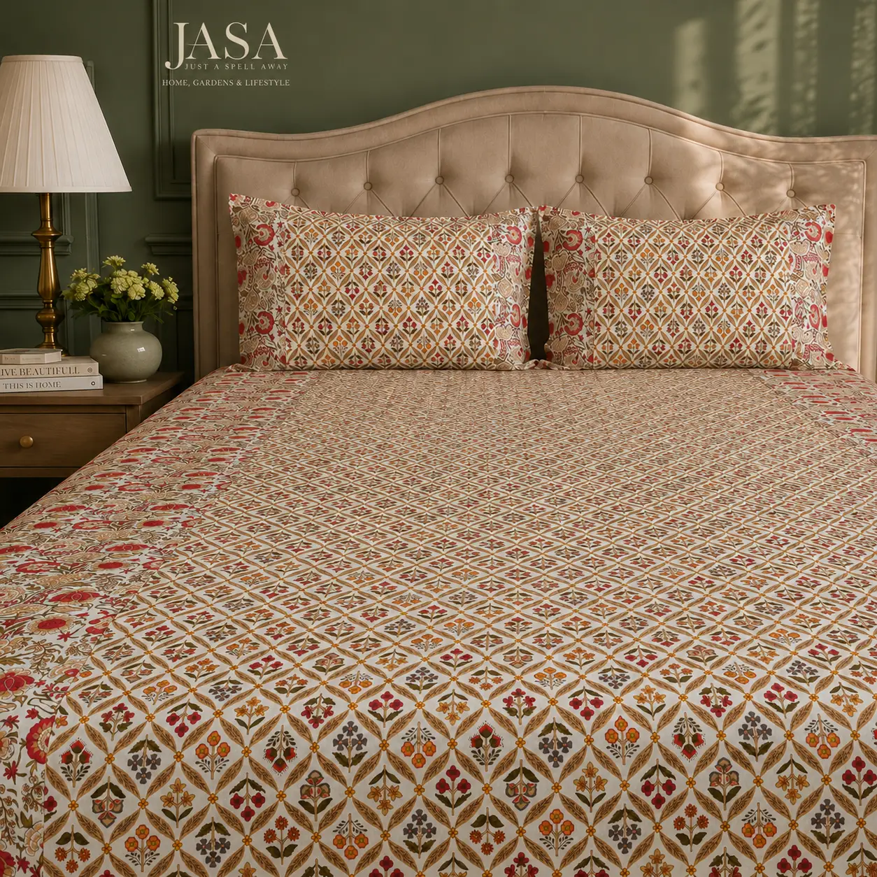 Phoolon ki Chadar Yellow Queen Bedsheet
