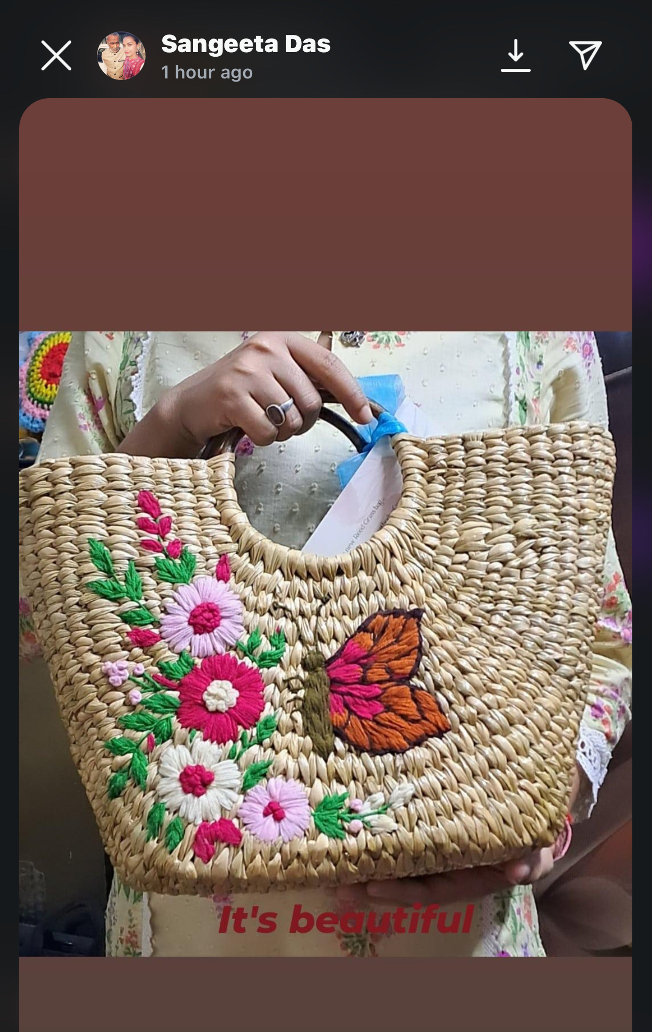 Customer photo — Sangeeta